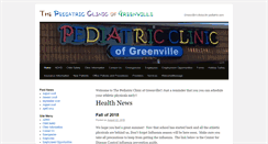 Desktop Screenshot of pediatricclinicofgreenville.com
