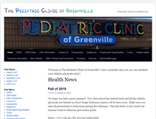 Tablet Screenshot of pediatricclinicofgreenville.com